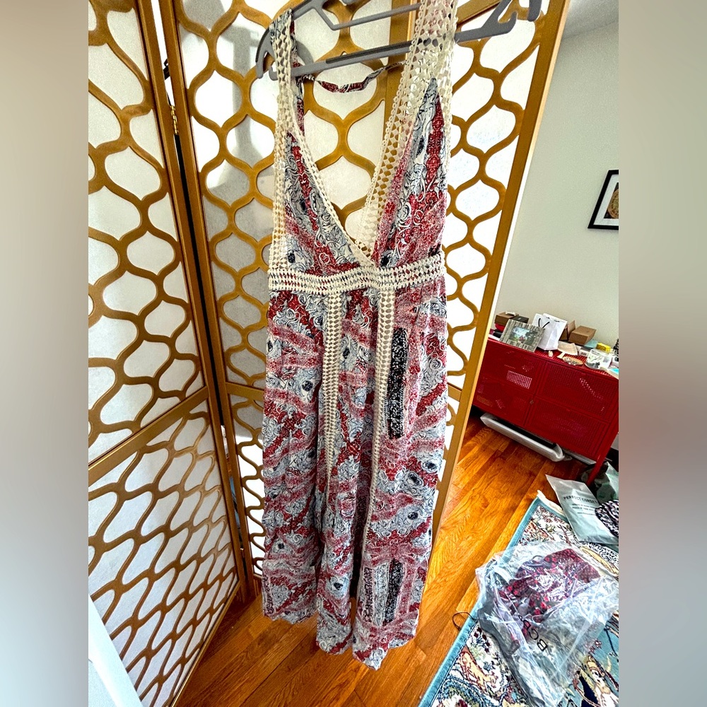 bohemian maxi dress - boho XL